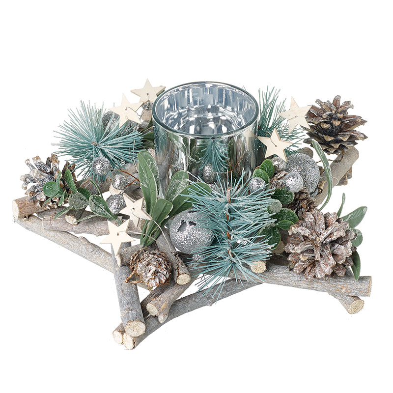 Star Foliage T Light Holder