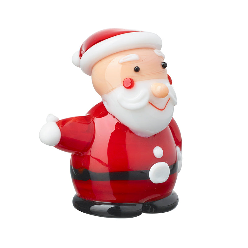 Coloured Glass Standing Santa