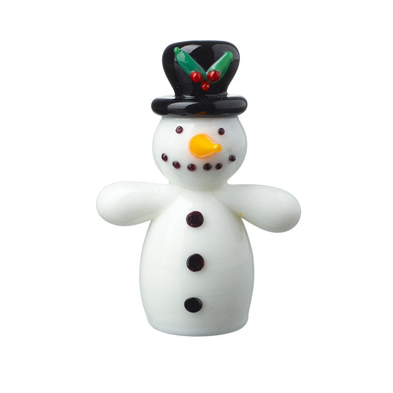Coloured Glass Standing Snowman