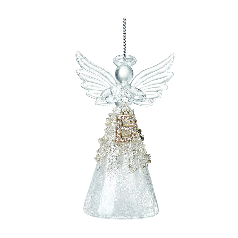Glass Angel With Letter B