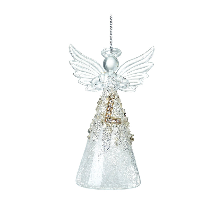 Glass Angel With Letter L