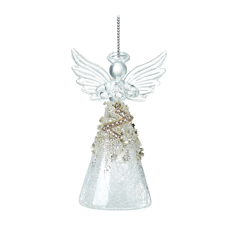 Glass Angel With Letter Z