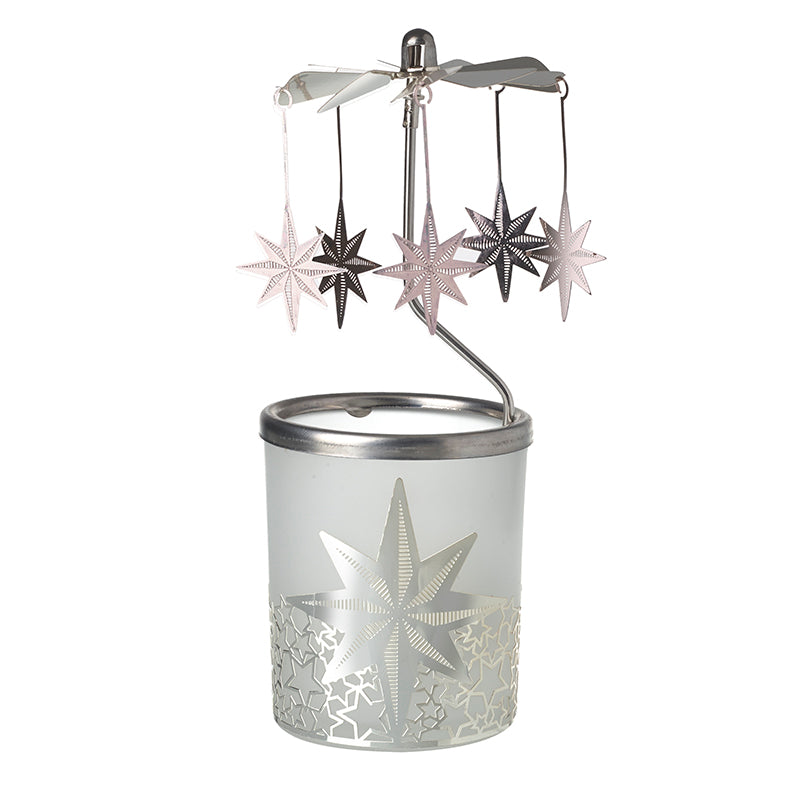 Spinning Stars Metal T-Light Holder