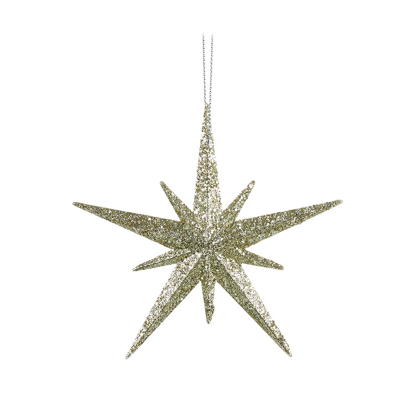 Glitter Star Hanging Tree Decor