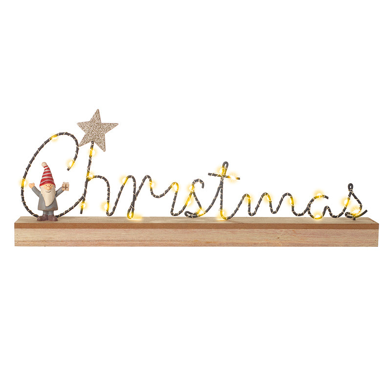 Christmas In Lights With Gonk Sign