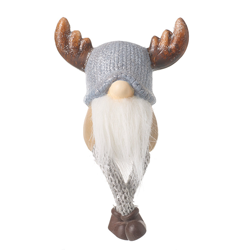 Sitting Gonk In Grey Hat With Horns