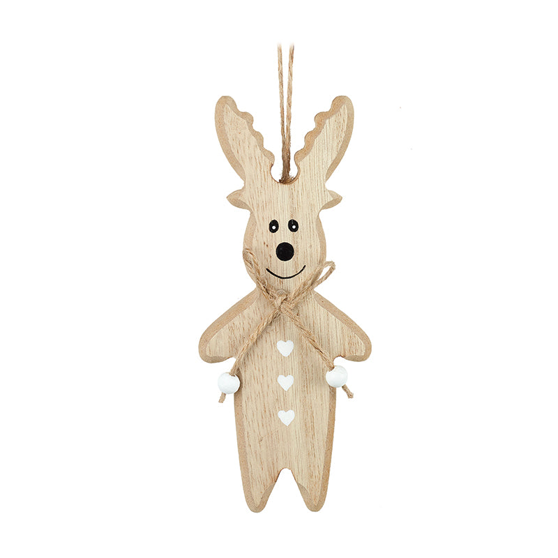 Wooden Hanging Reindeer