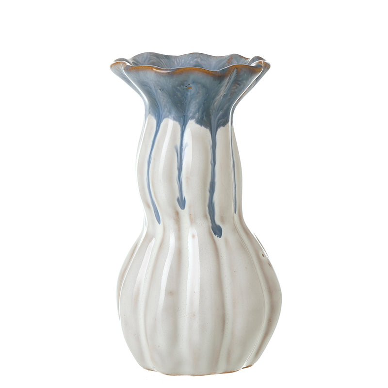 BLUE CERAMIC VASE SML
