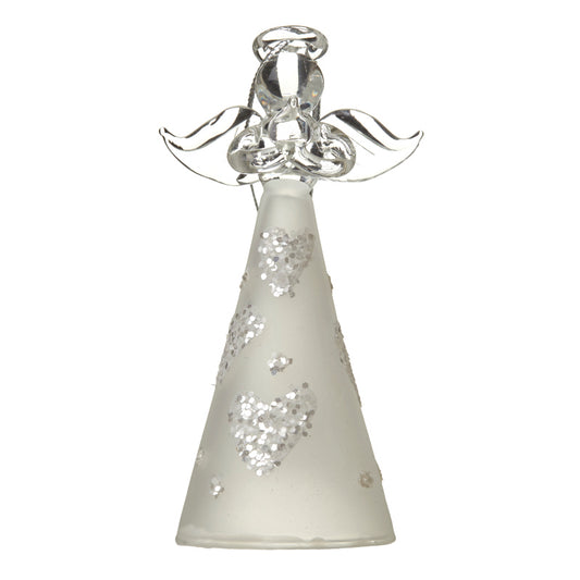Glass Angel With Hearts