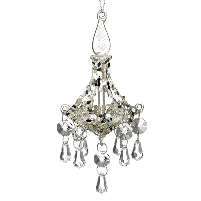 HANGING GLASS CHANDELIER