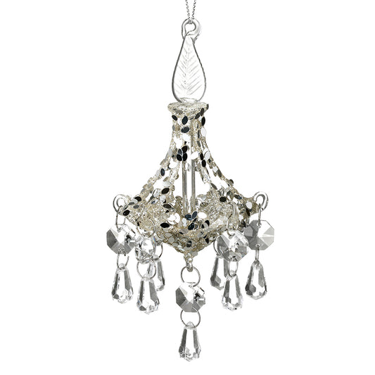 HANGING GLASS CHANDELIER