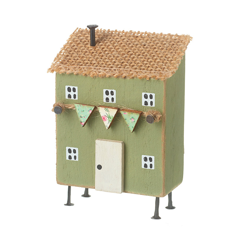 Green Wooden House On Legs