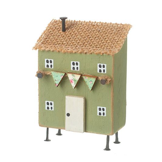 Green Wooden House On Legs