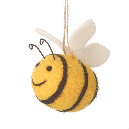 Hanging Woollen Bee Small