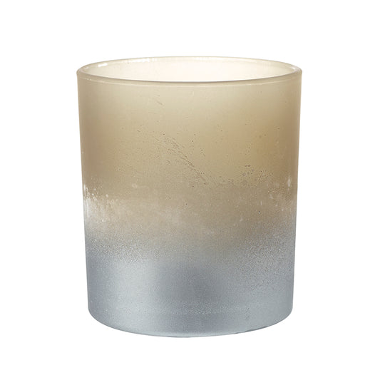 Small Faded Bronze Glass T-Light Holder