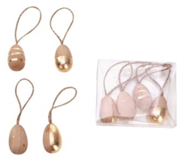 Hanging Wooden Egg Set