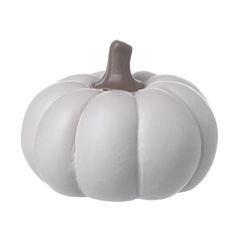 White Resin Pumpkin