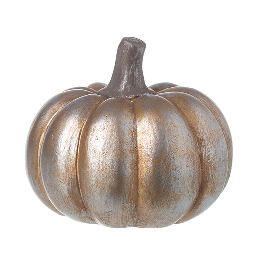 Large Silver Finish Pumpkin