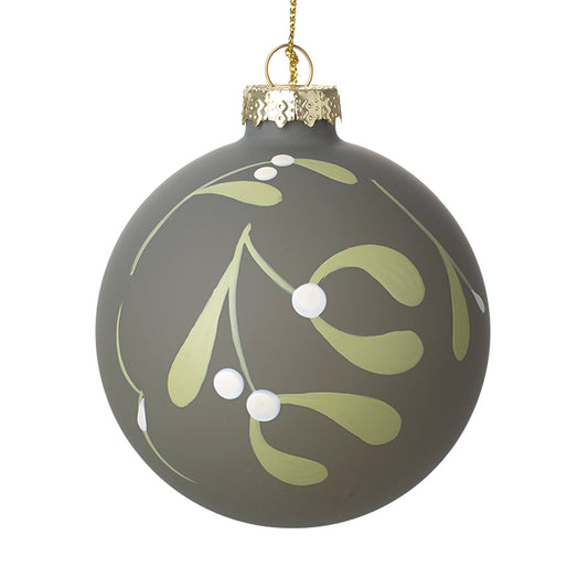 Mistletoe Pattern Bauble