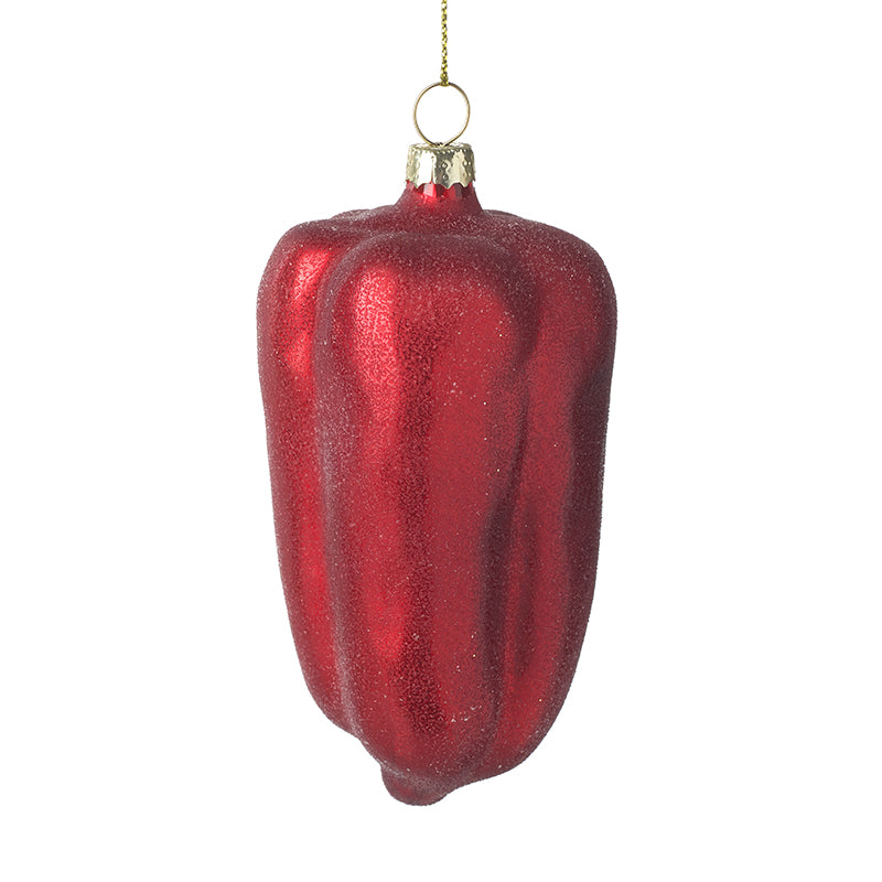 Glass Hanging Red Pepper