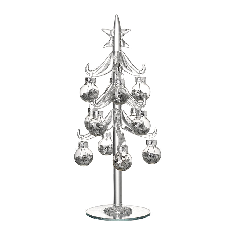 Clear Glass Bauble Tree