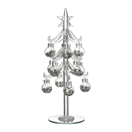 Clear Glass Bauble Tree