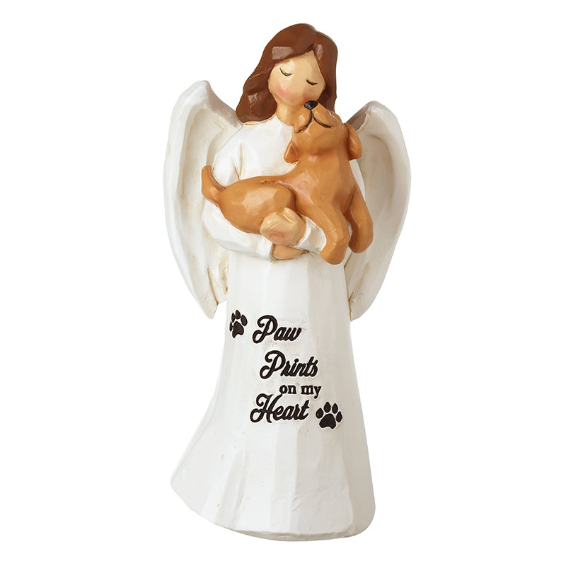 Resin Angel With Dog