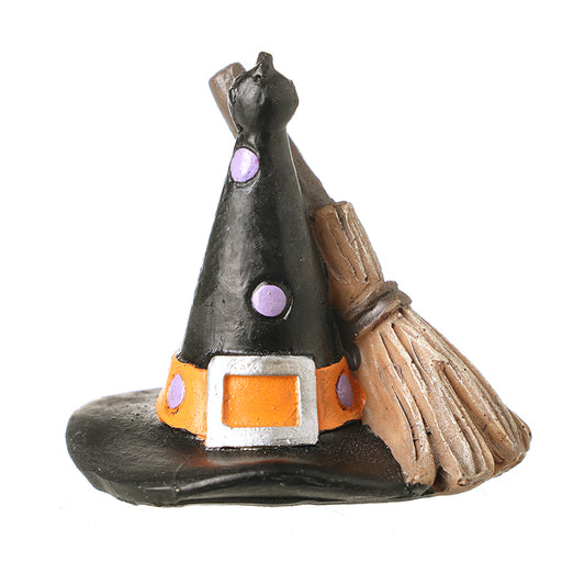 WITCH'S BROOMSTICK AND HAT