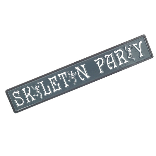 Metal Skeleton Party Sign