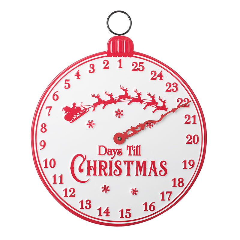Days Till Christmas Metal Countdown