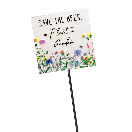 Save The Bees Garden Stake