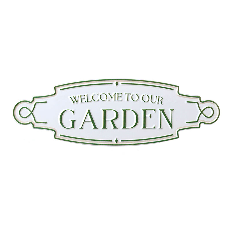 Welcome To Our Garden Sign