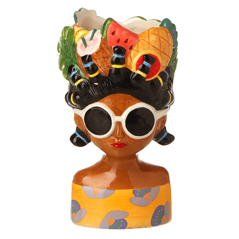 Pineapple Melon Hat Lady