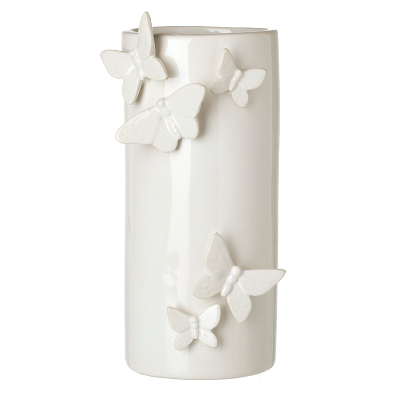 White Butterfly Pot