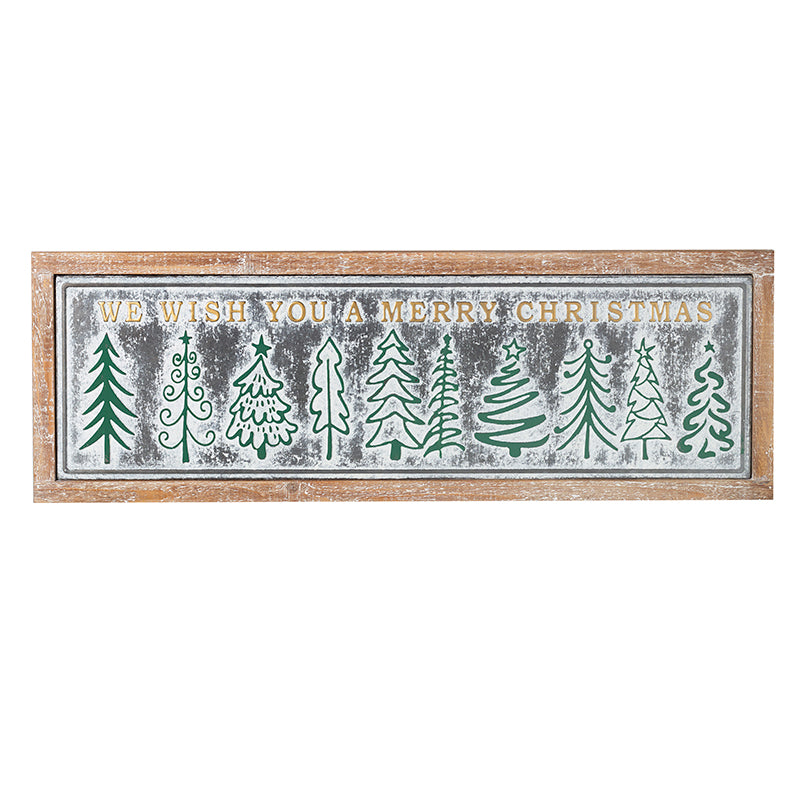 Merry Christmas Tree Sign