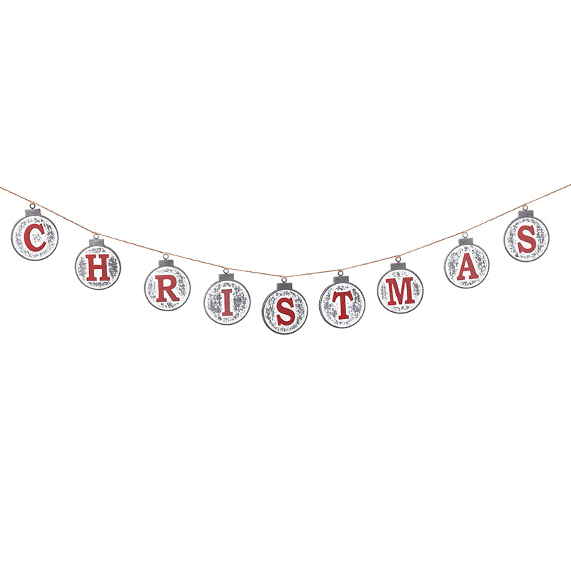 Christmas Metal Letter Garland