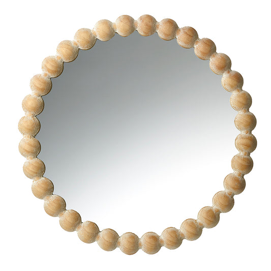 Mirror With Carved Ball Frame