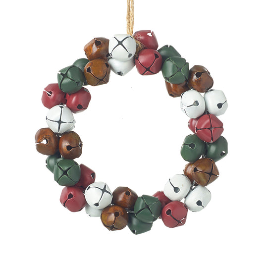 Metal Bells Hanging Wreath