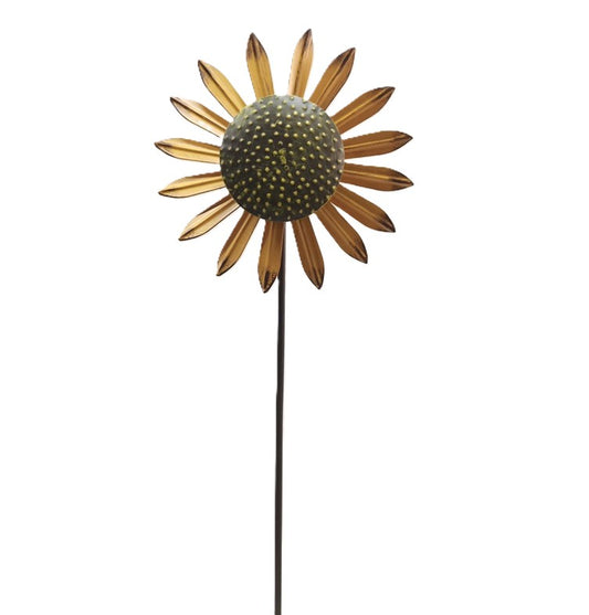 Ex-small metal sunflower windmill