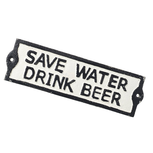 Save Water Drink Beer Plaque