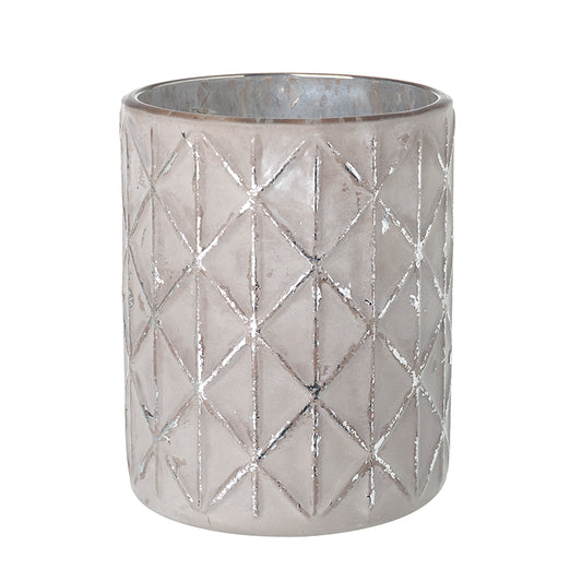 Frosty Glass T Light Holder