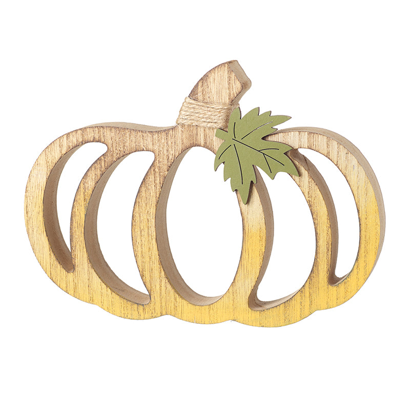 Wooden Cut Out Pumpkin