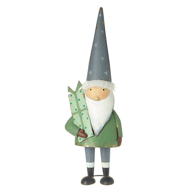 Standing Santa Holding Present