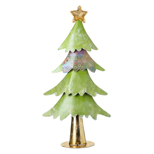 PALE GREEN METAL TREE