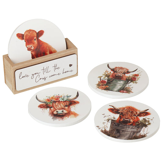 Love You Till The Cows Come Home Coaster