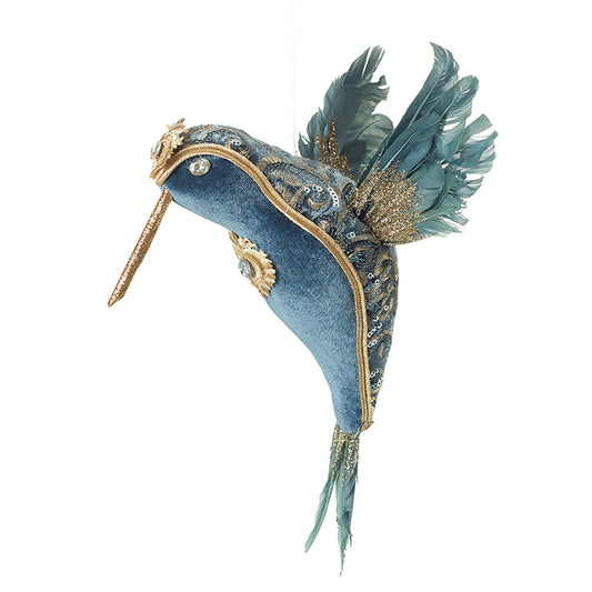 Dark Blue Hanging Hummingbird