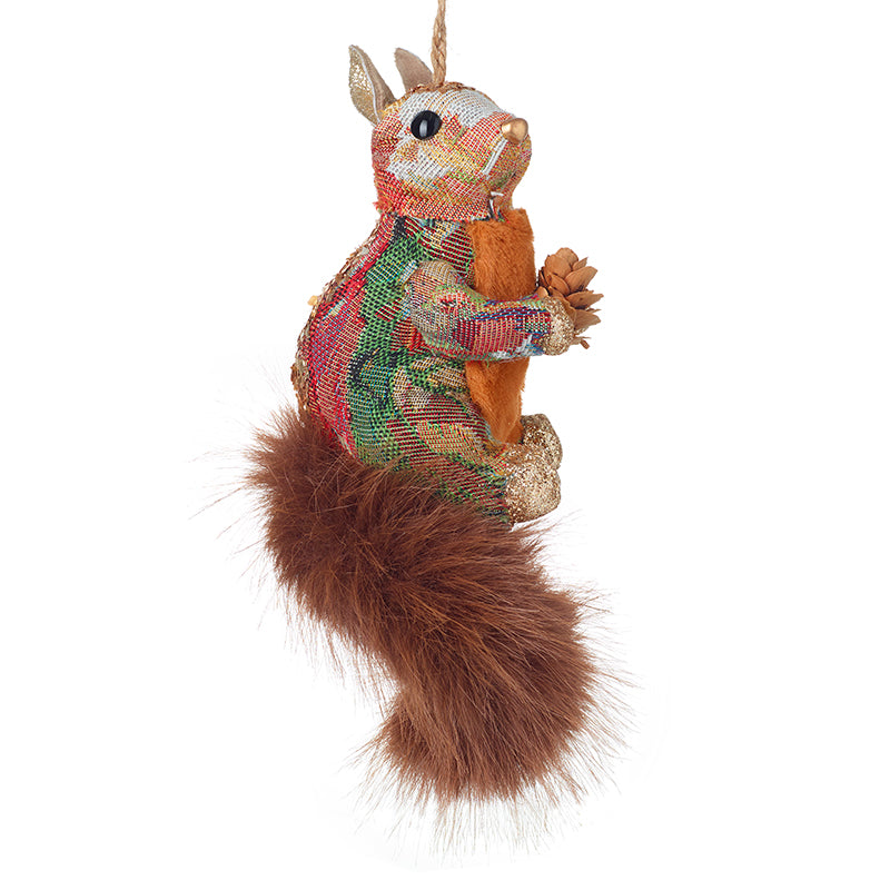 Multi Coloured Squirrel With Fur Tail