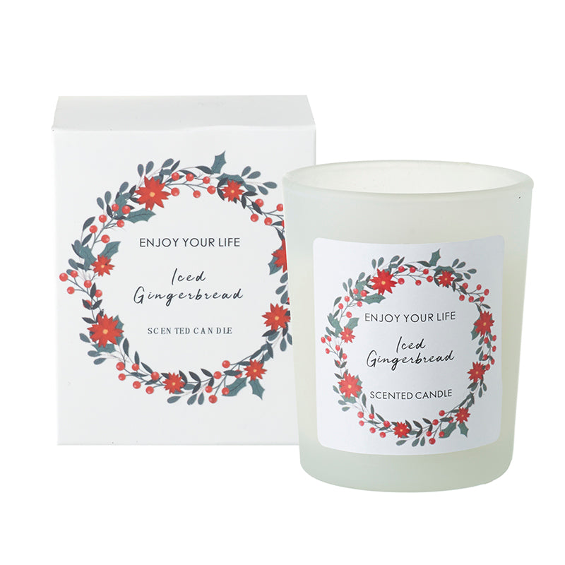Iced Gingerbread Candle