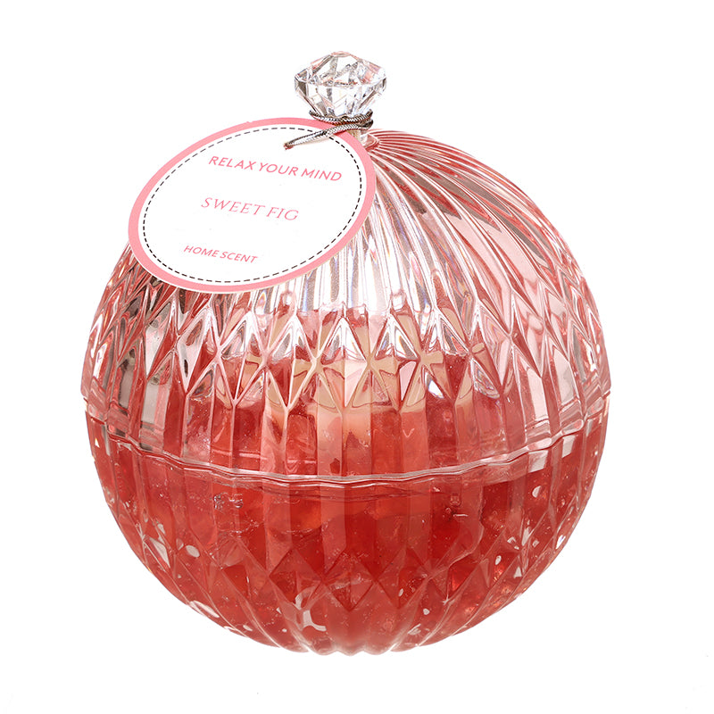 GLASS CANDLE SWEET FIG