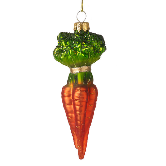 Glass Hanging Bunch Of Carrots